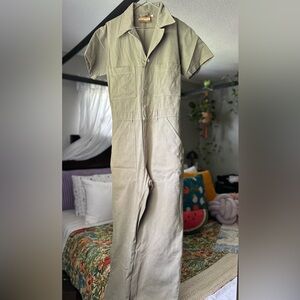 *****SOLD***** Big Bud Press Short Sleeve Jumpsuit, Small, Khaki